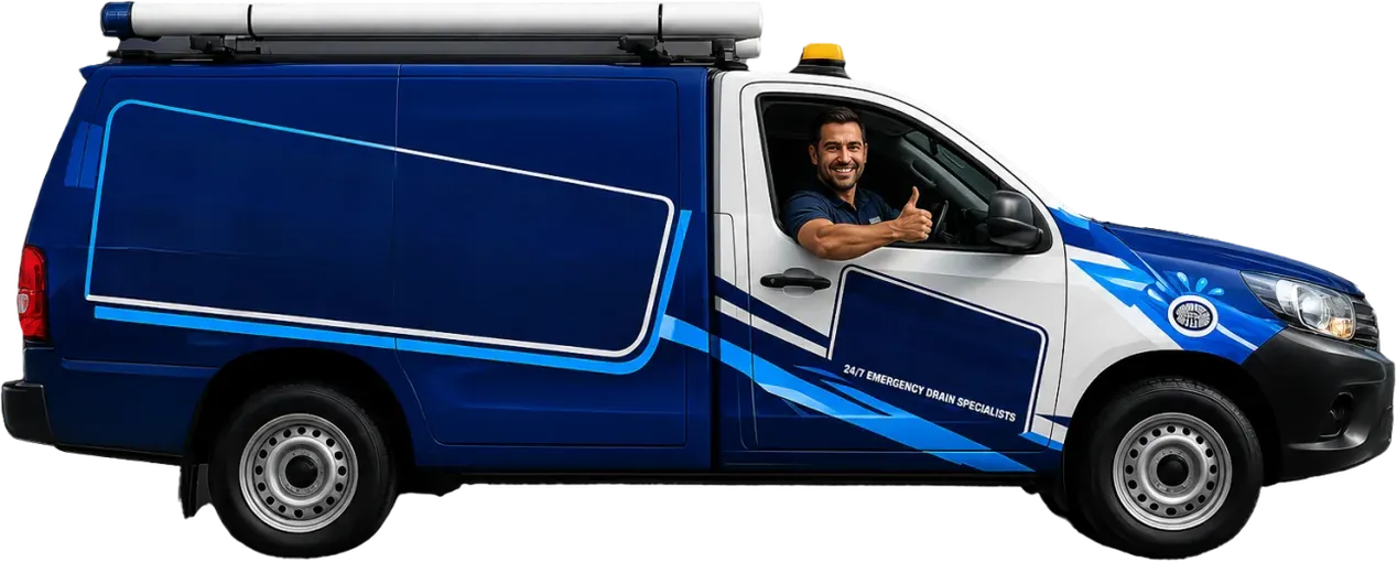 A licensed Queens Park plumber heading out in the service van
